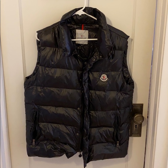 moncler black vest